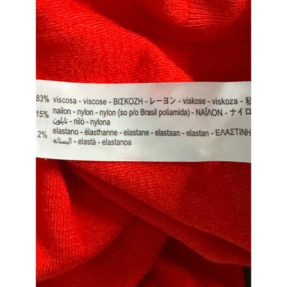 Zara bright red crew neck long sleeves sweater size Small - Picture 4 of 13